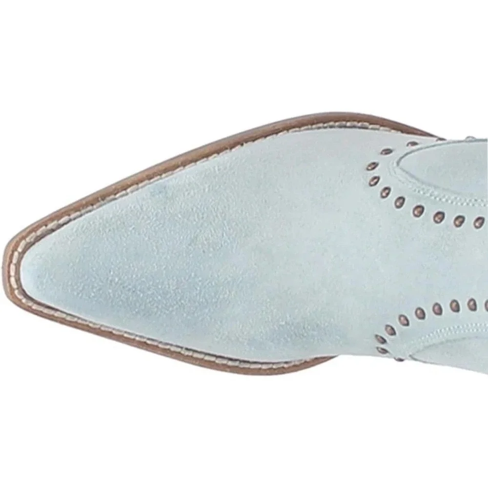 Dingo Womens Classy N' Sassy Snip Toe Leather Ankle Boots, Size 9 Denim Blue NWT - Picture 14 of 15